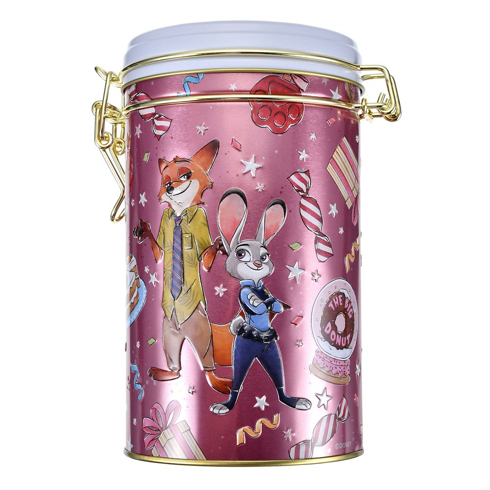 ジュディ・ホップス＆ニック・ワイルド サブレ キャニスター缶入り エンボス ホリデーギフト Ever Green