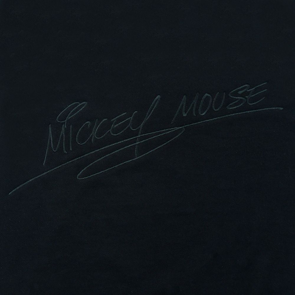 ミッキー 長袖トレーナー ブラック HAPPY BIRTHDAY MICKEY