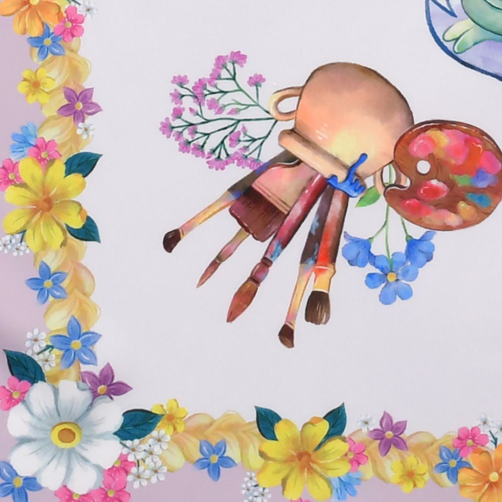 塔の上のラプンツェル スカーフ パープル Disney TANGLED 15TH