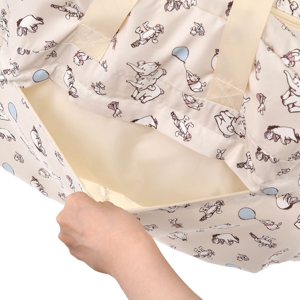 プー＆フレンズ ボストンバッグ 折りたたみ式 ポーチ入り 4WAY POOH TRAVEL