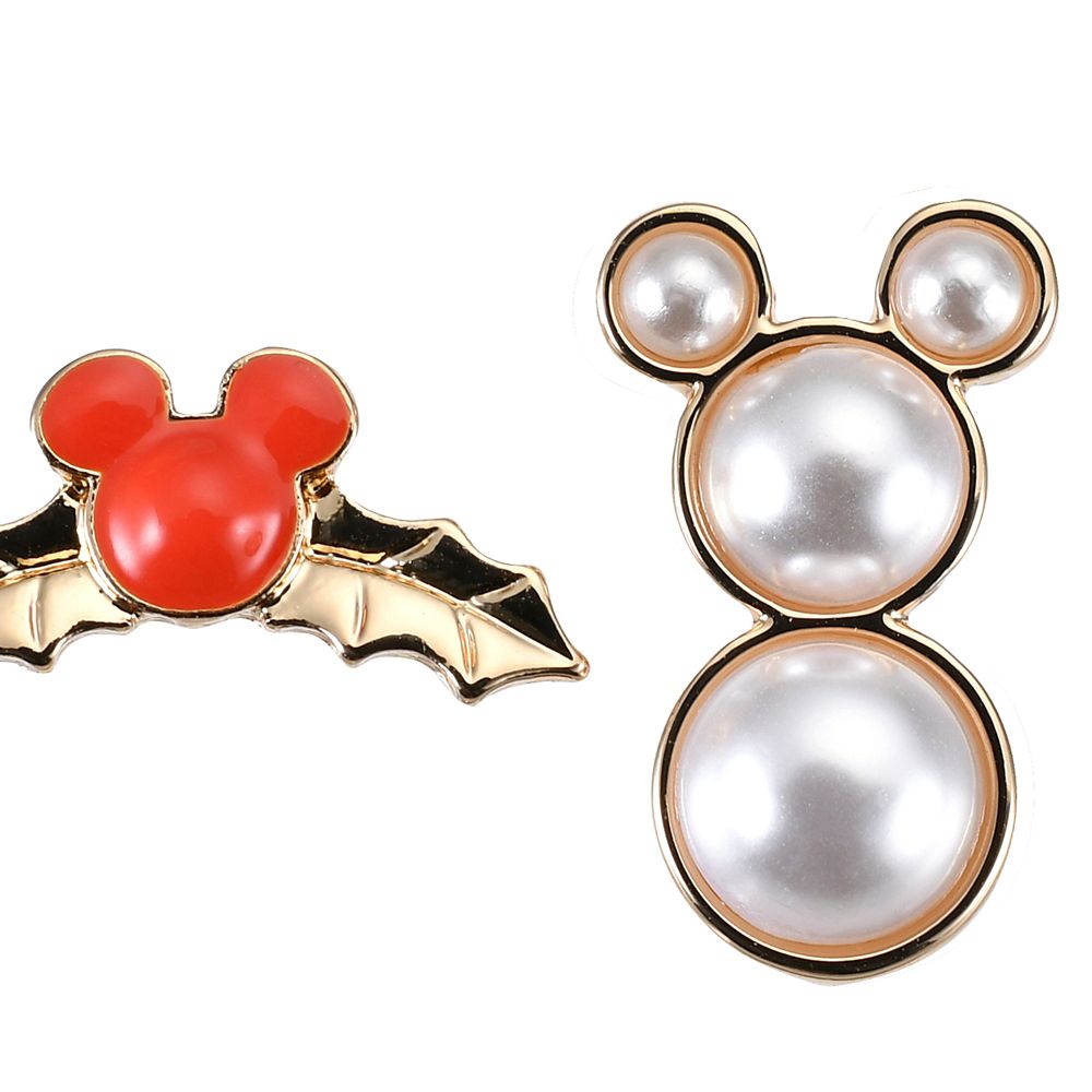 ミッキー ピアス アシンメトリー ヒイラギ 雪だるま クリスマス