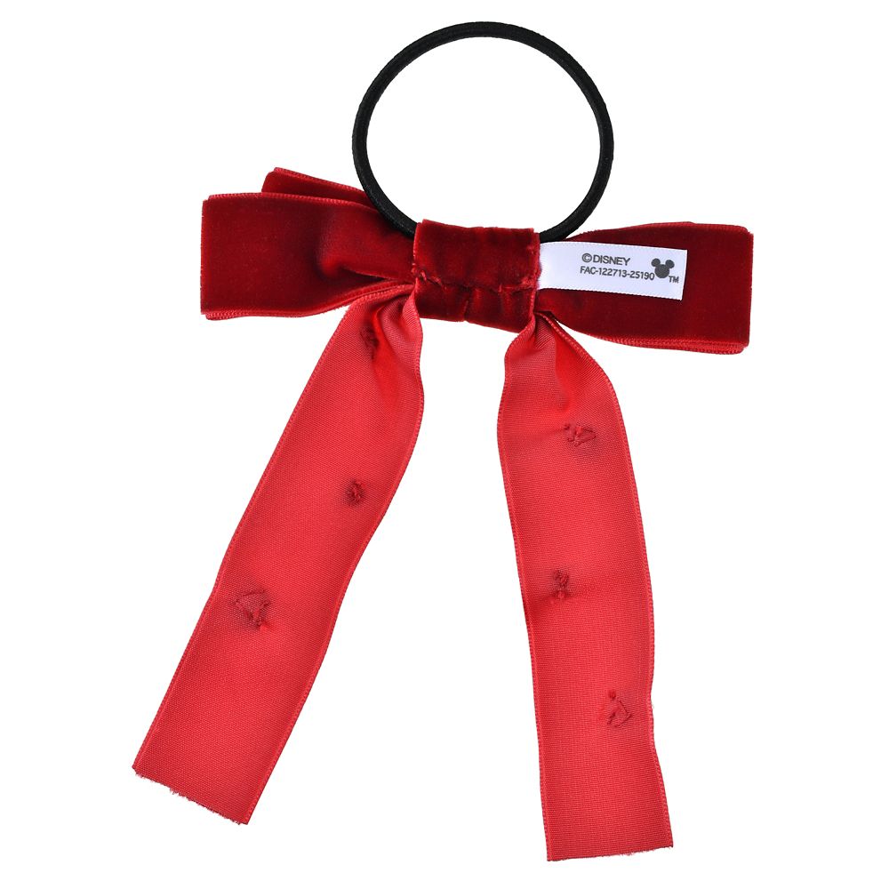 ミニー ヘアポニー リボン パール＆ストーン ランダム