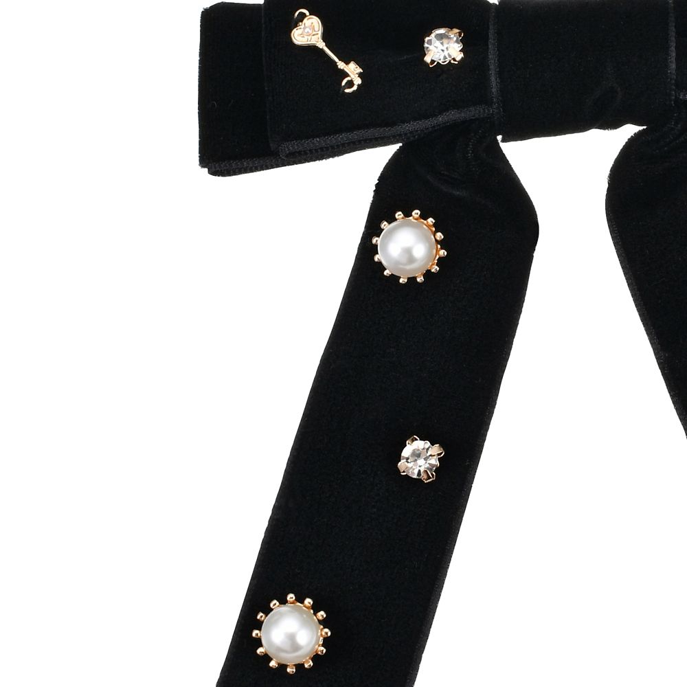 ドアノブ ヘアポニー リボン パール＆ストーン ランダム