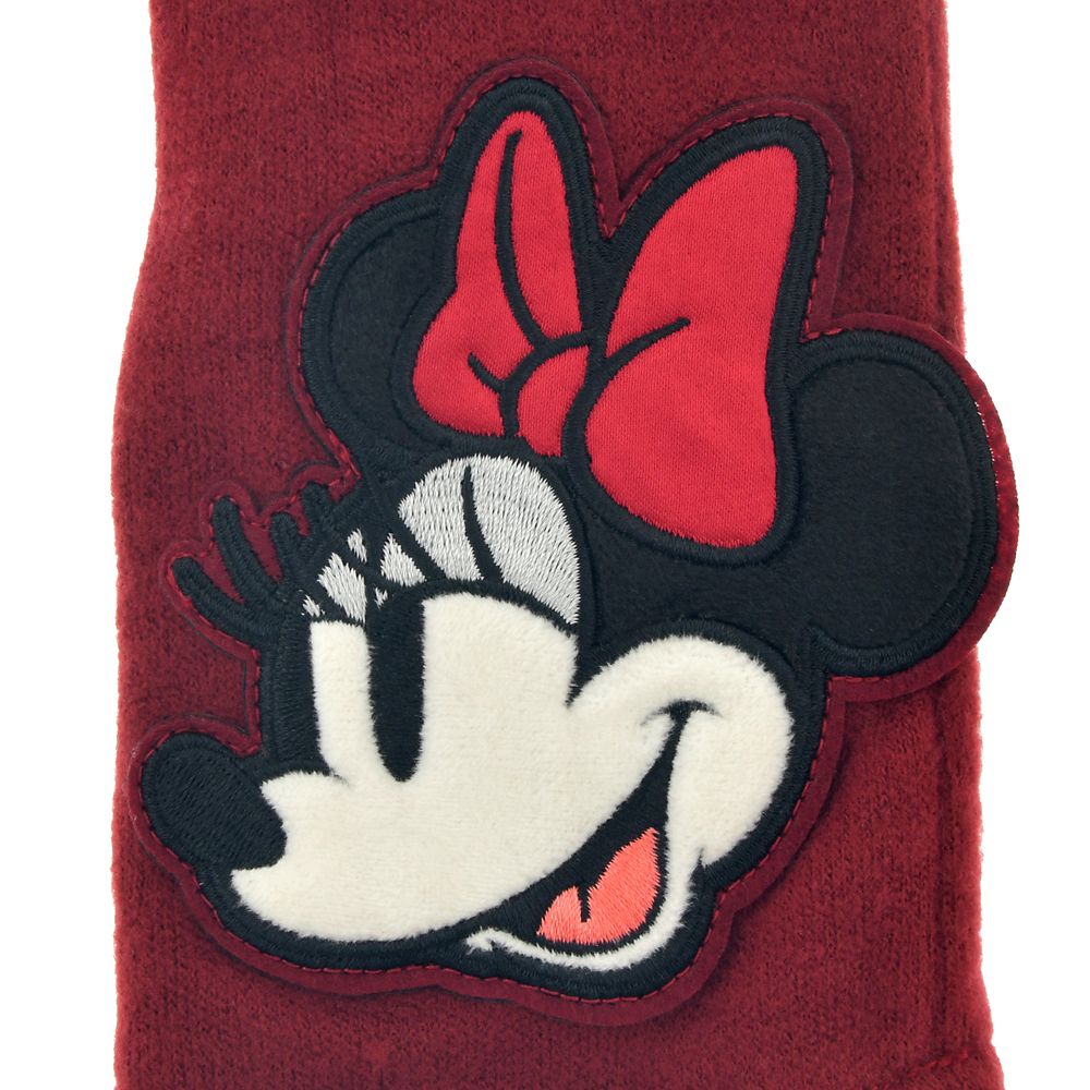ミッキー＆ミニー 手袋・グローブ アシンメトリー Face Glove レッド
