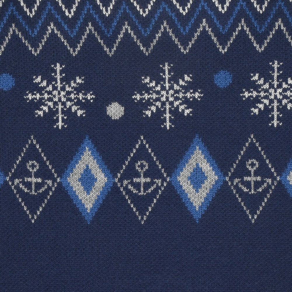 ドナルド 長袖セーター ブルー KNIT COLLECTION