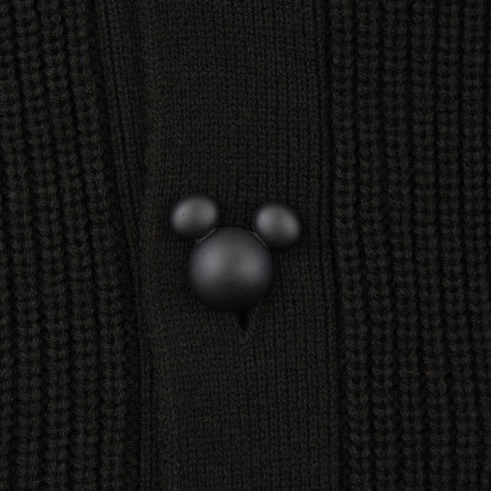 ミッキー 長袖カーディガン ニット ミッキーアイコンボタン ラインアート MAGICAL LABEL