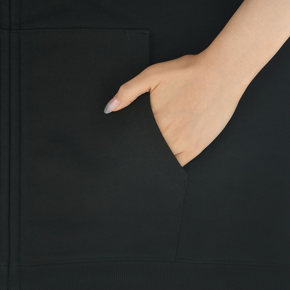 ミッキー 長袖パーカー エンボス スタンディングポーズ ブラック MAGICAL LABEL