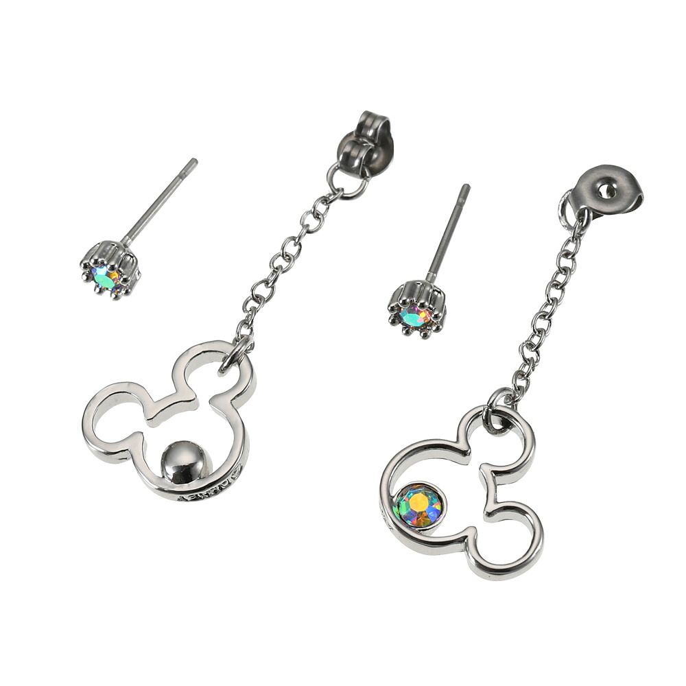 【再入荷】ミッキー ピアス スウィング アイコン＆オーロラストーン