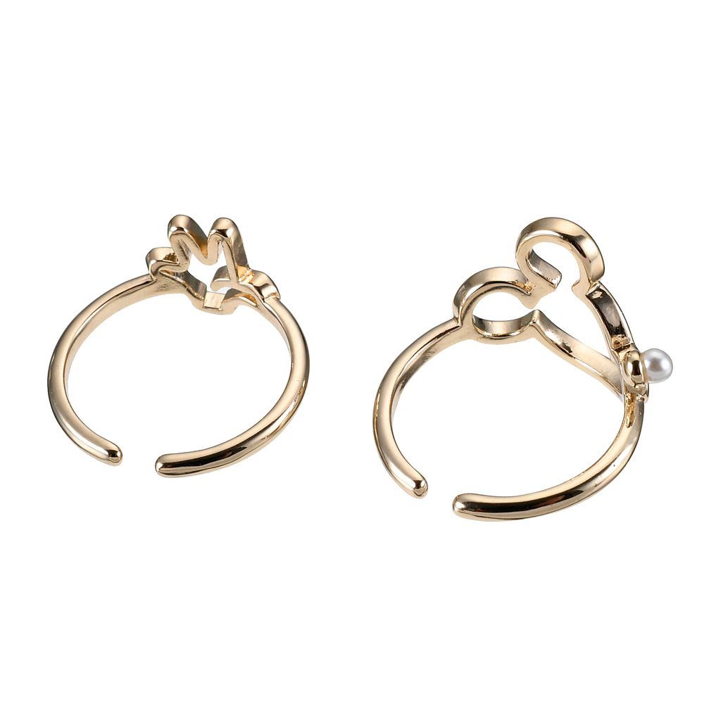 ミッキー 指輪・リング セット フェイス ハンド ライン