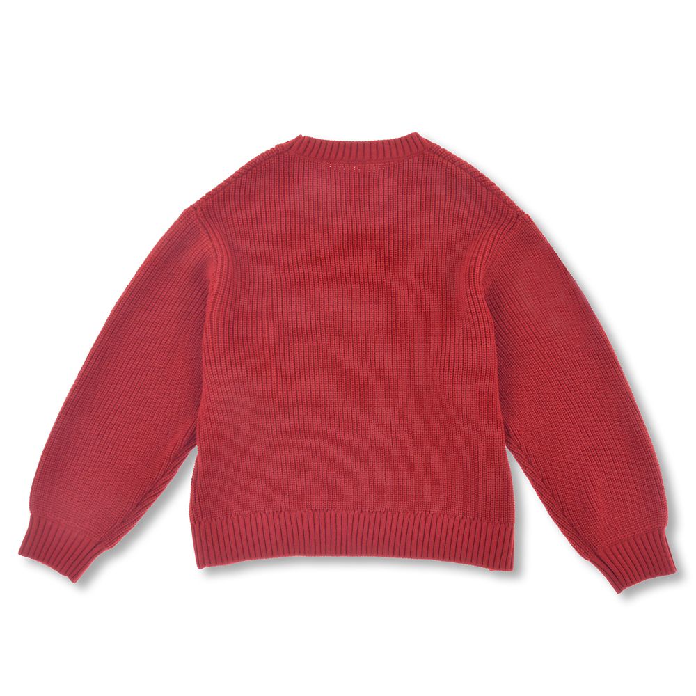 ミッキー 長袖セーター フェイクファー レッド MAGICAL LABEL