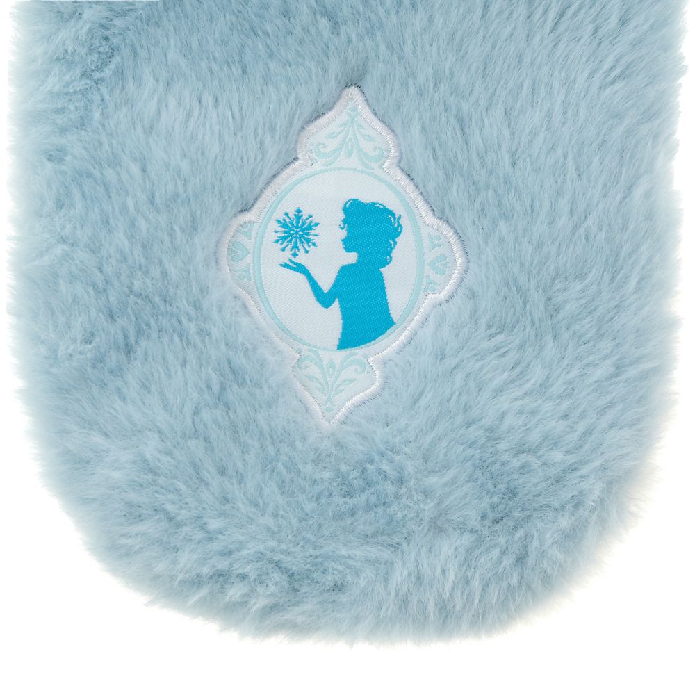 【キッズ用】エルサ キッズ用マフラー フェイクファー リボン ブルー ENJOY WINTER