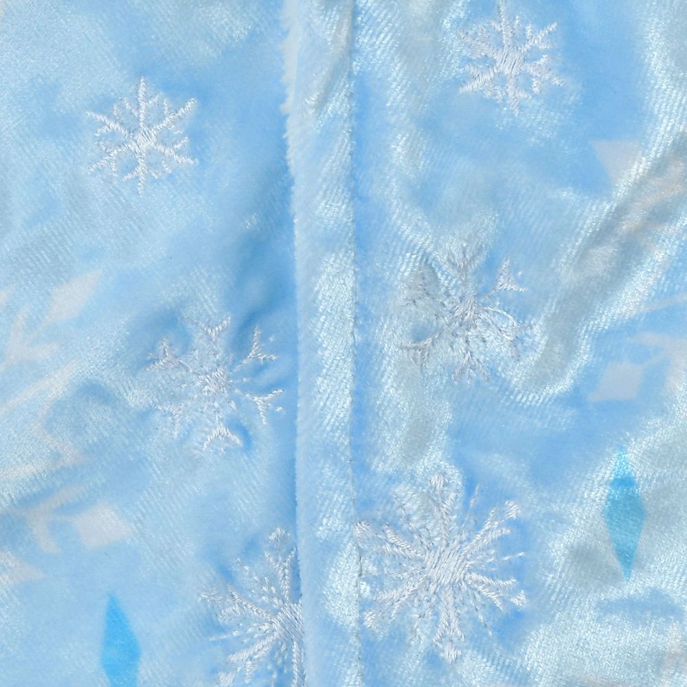 【キッズ用】エルサ＆オラフ キッズ用ケープ フード ティアラ 刺しゅう ブルー