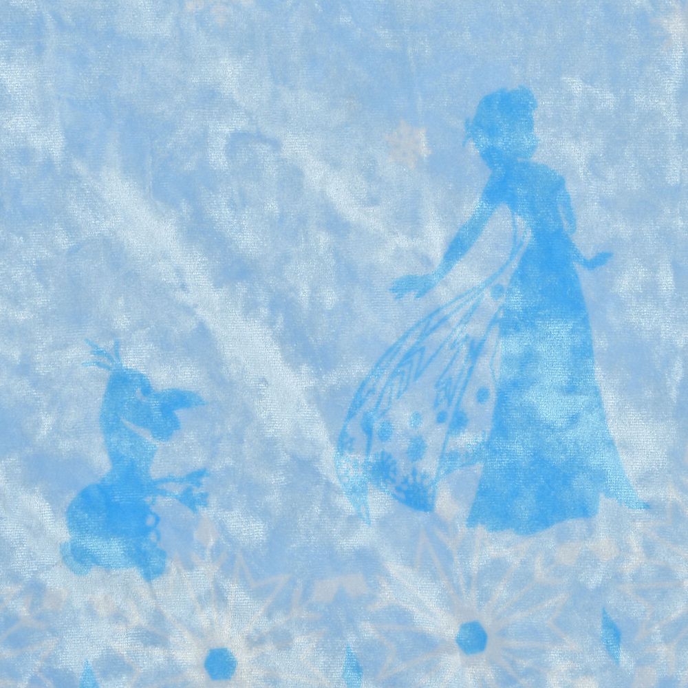 【キッズ用】エルサ＆オラフ キッズ用ケープ フード ティアラ 刺しゅう ブルー