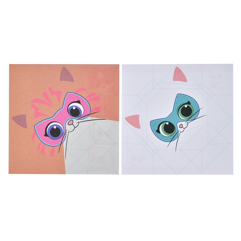 【キッズ用】スーパーキティ おりがみメモ シール付き SUPER KITTIES