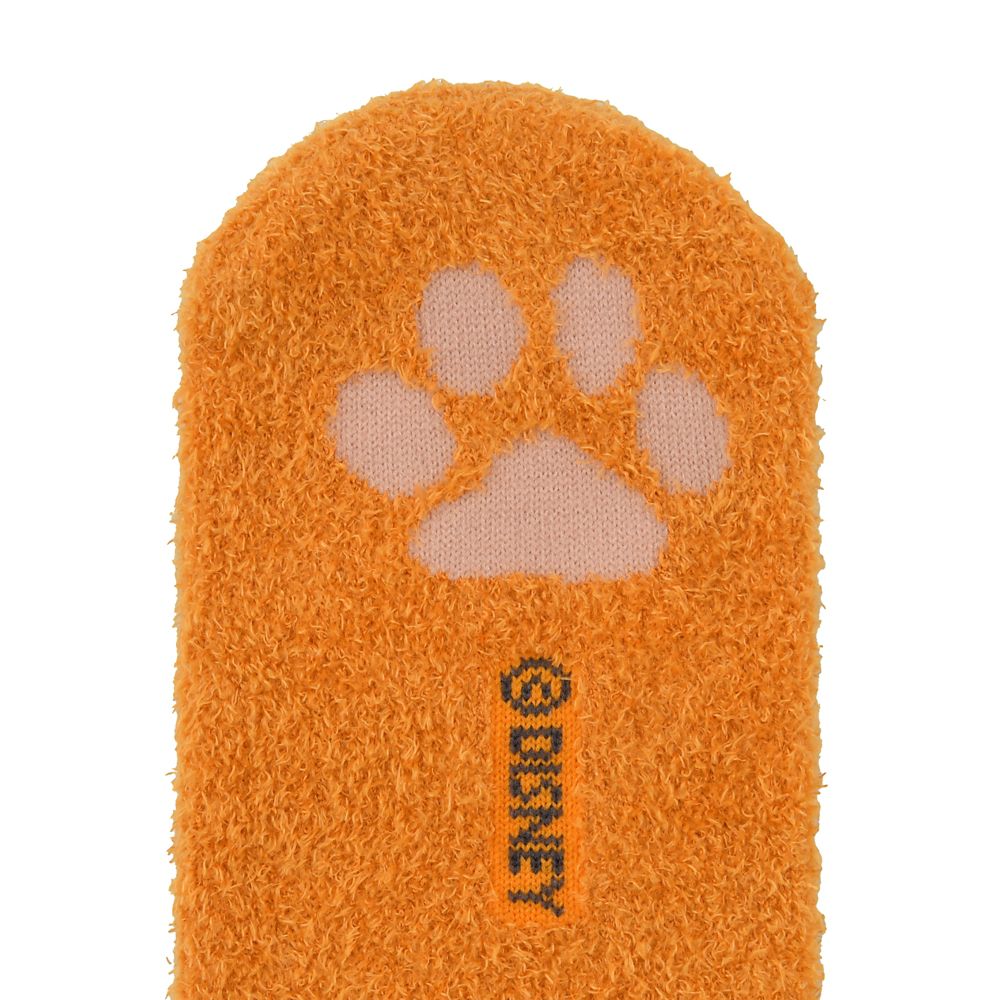 トゥルーズ おしゃれキャット 靴下 肉球 フェイス フラッフィー オレンジ 23～25