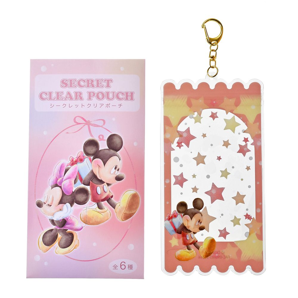ミッキー＆フレンズ シークレットポーチ クリア キーホルダータイプ