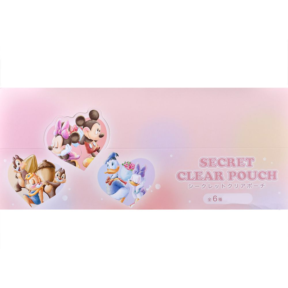 ミッキー＆フレンズ シークレットポーチ クリア キーホルダータイプ