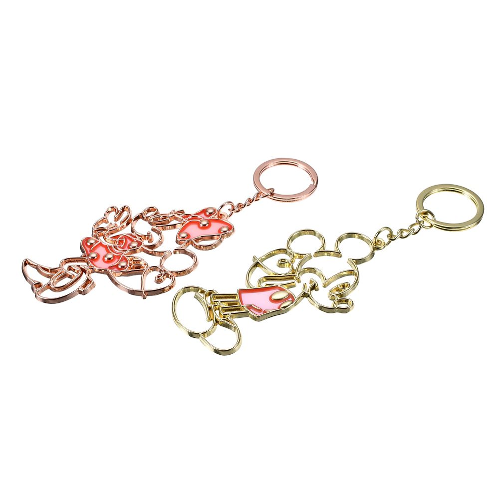 ミッキー＆ミニー キーホルダー・キーチェーン ペア ハート ライン Key chain Fes