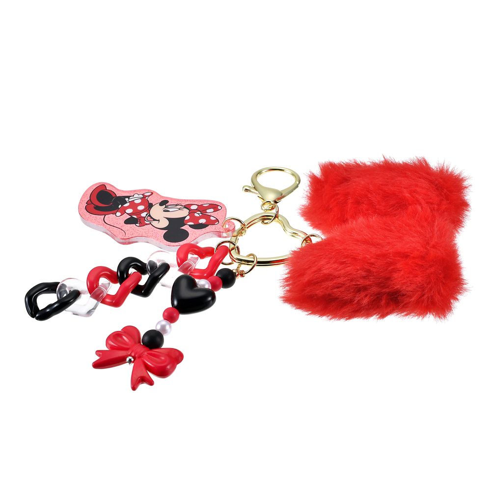ミニー キーホルダー・キーチェーン ジャラジャラ ふわふわビッグマスコット Key chain Fes