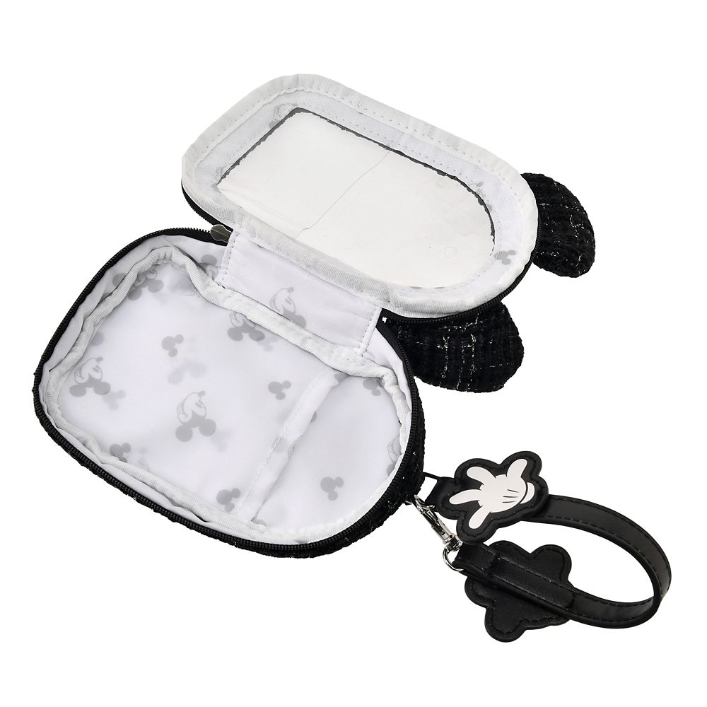 ミッキー ポーチ クリア窓 ツイード ときめいて