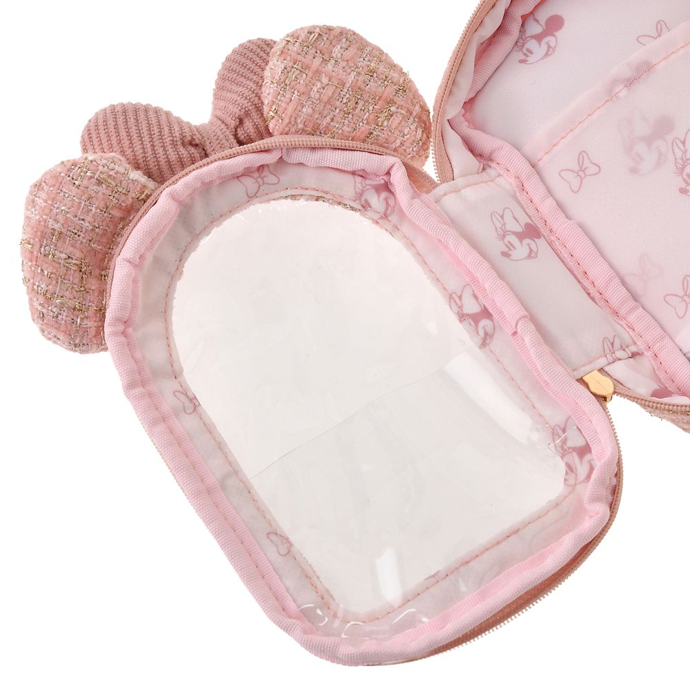 ミニー ポーチ クリア窓 ツイード ときめいて