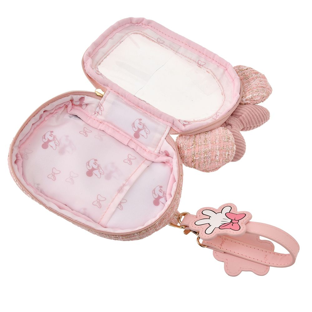 ミニー ポーチ クリア窓 ツイード ときめいて