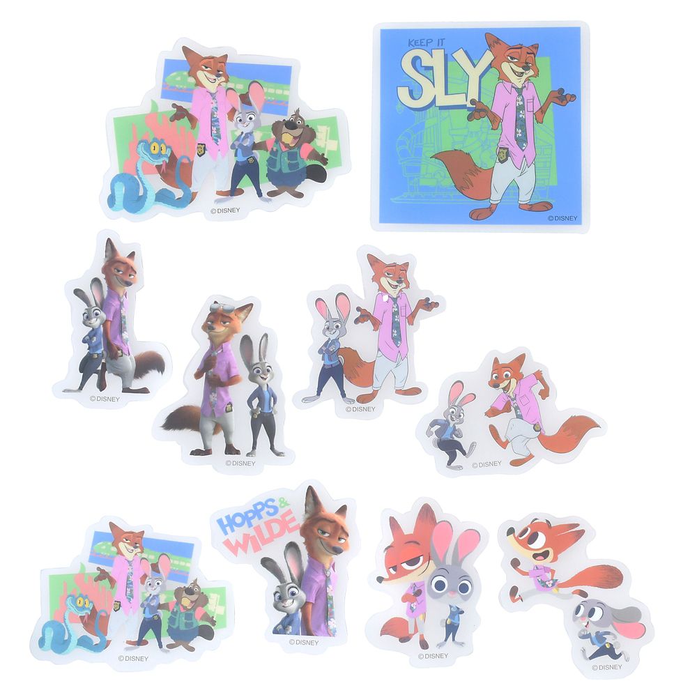 ズートピア2 シール・ステッカー クリア 貼ってはがせる Sticker Collection Disney ZOOTOPIA2
