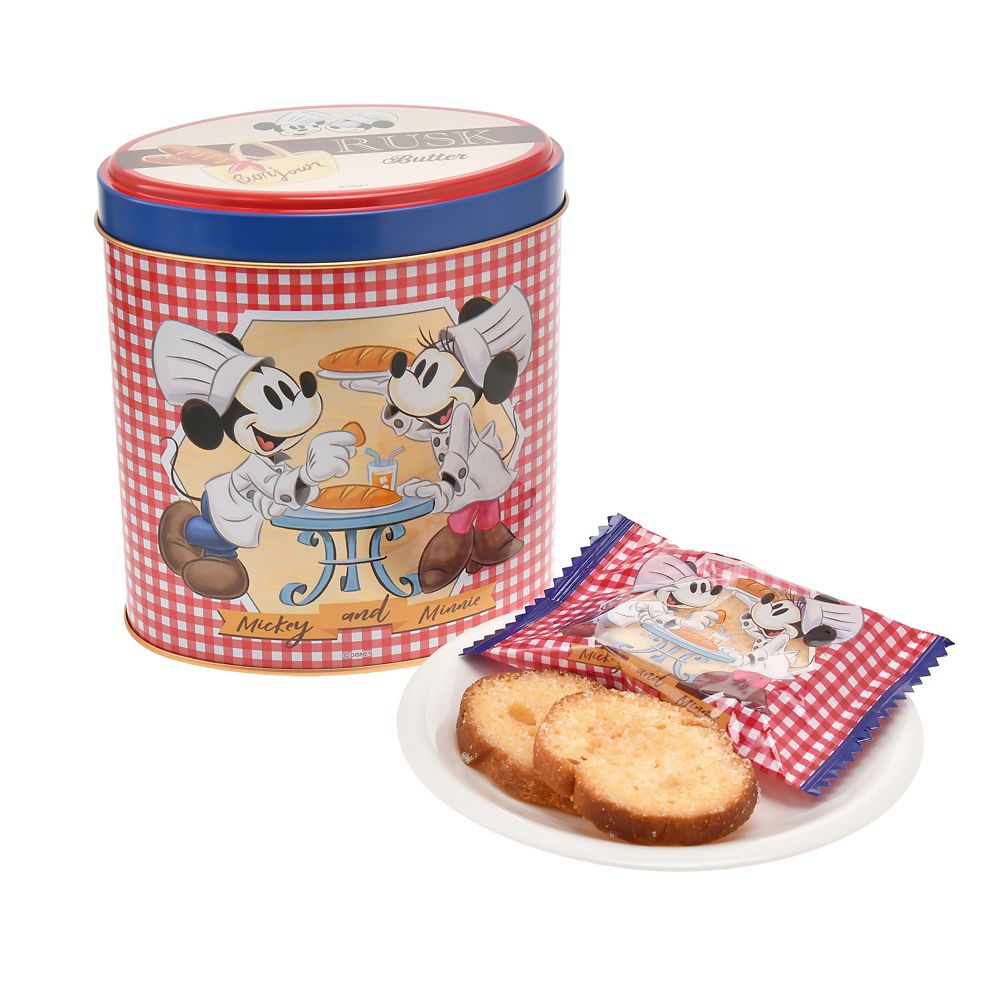 【再入荷】ミッキー＆ミニー ラスク 缶入り Ever Green