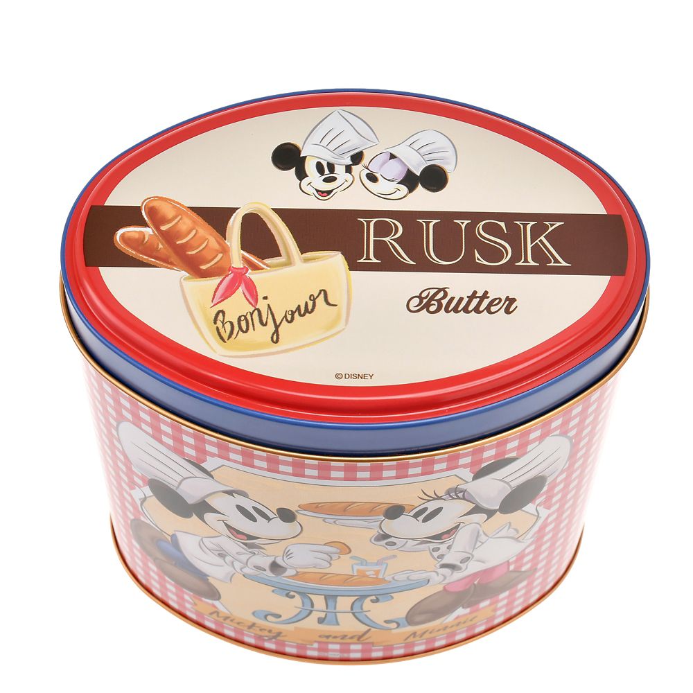 【再入荷】ミッキー＆ミニー ラスク 缶入り Ever Green