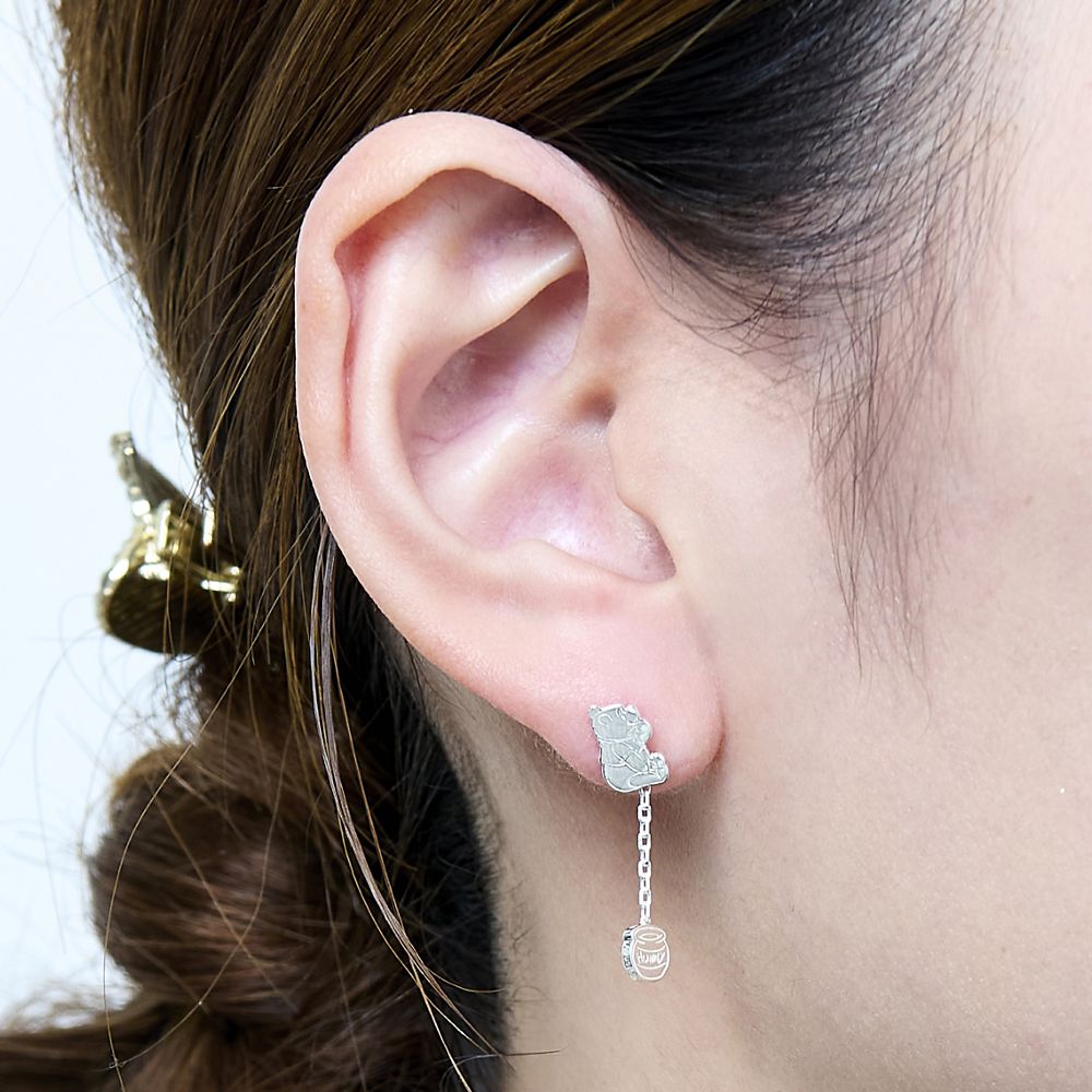 【ザ・キッス】 DI-SPE500　くまのプーさん(右向き)　シルバー ピアス