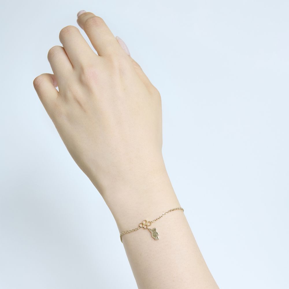 【ザ・キッス】 DI-SBR502　17cm+3ｃｍアジャスター付き　くまのプーさん　ブレスレット