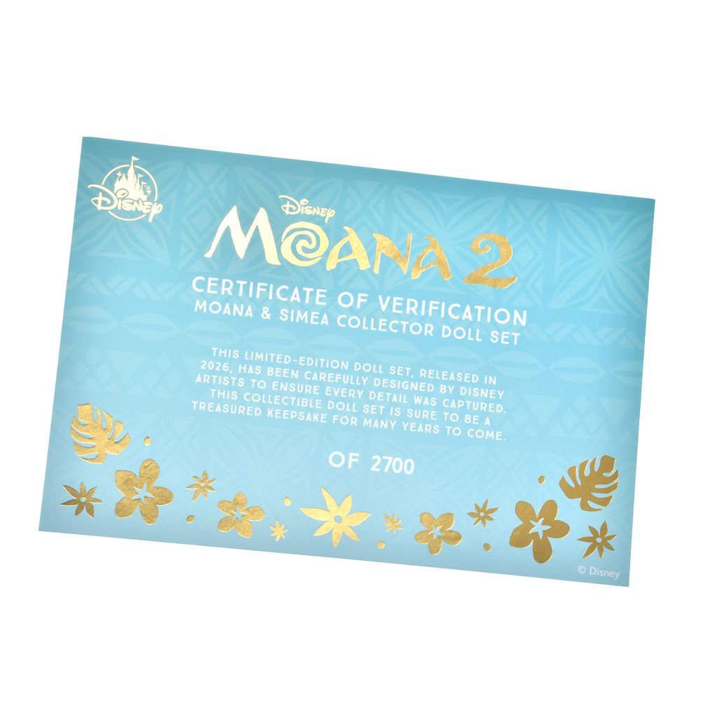 モアナ＆シメア ドール セット モアナと伝説の海2