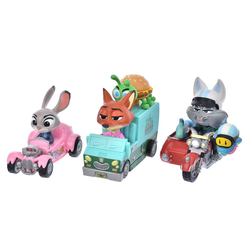 ズートピア2 プルバックカー セット Stunt Car