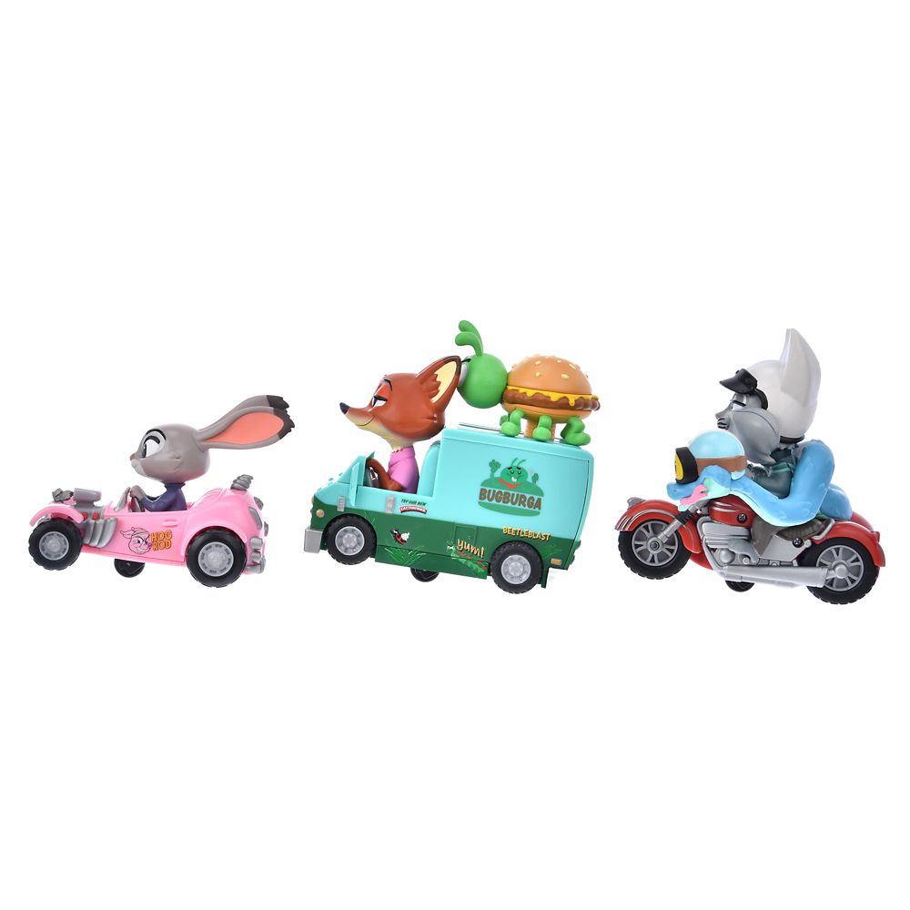 ズートピア2 プルバックカー セット Stunt Car