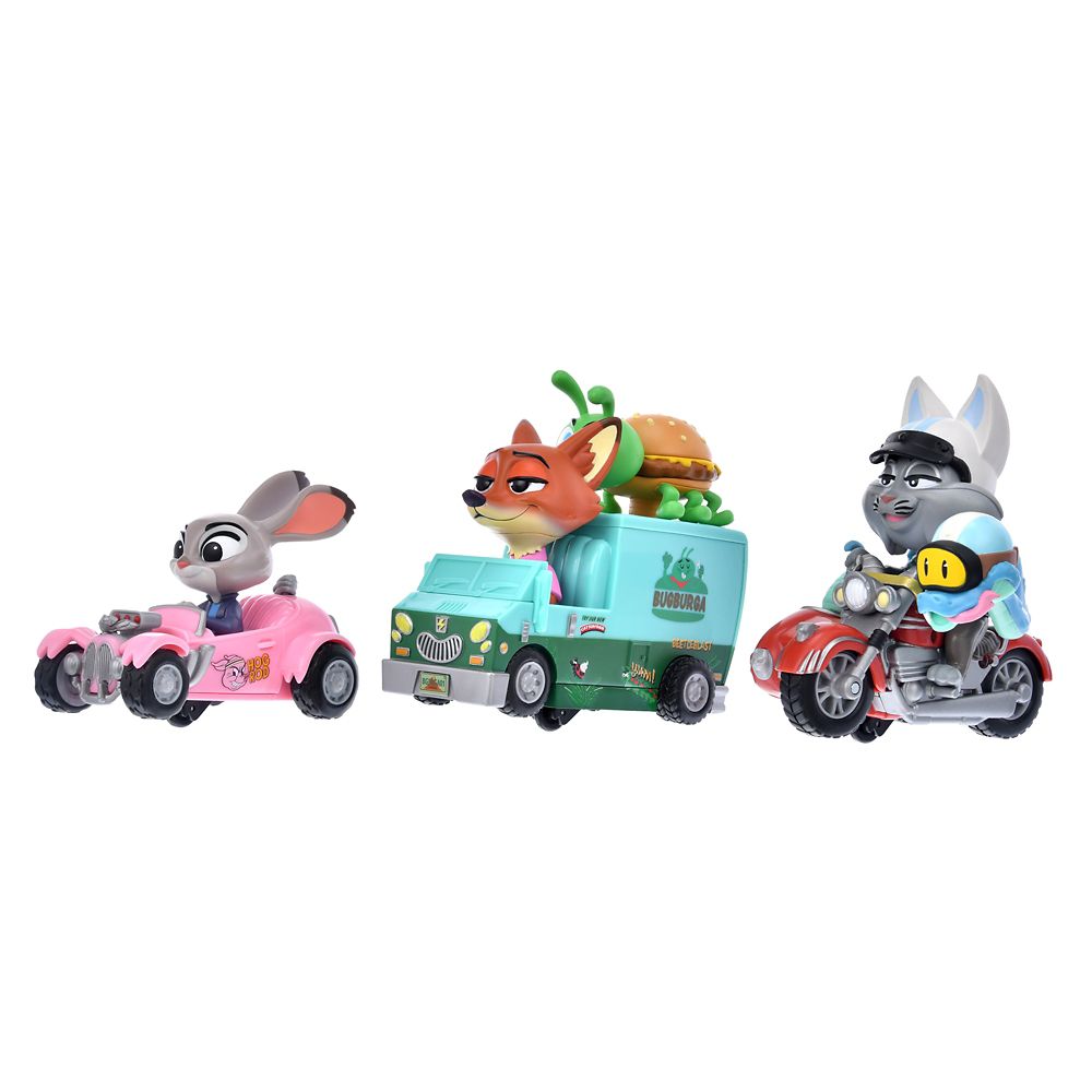ズートピア2 プルバックカー セット Stunt Car
