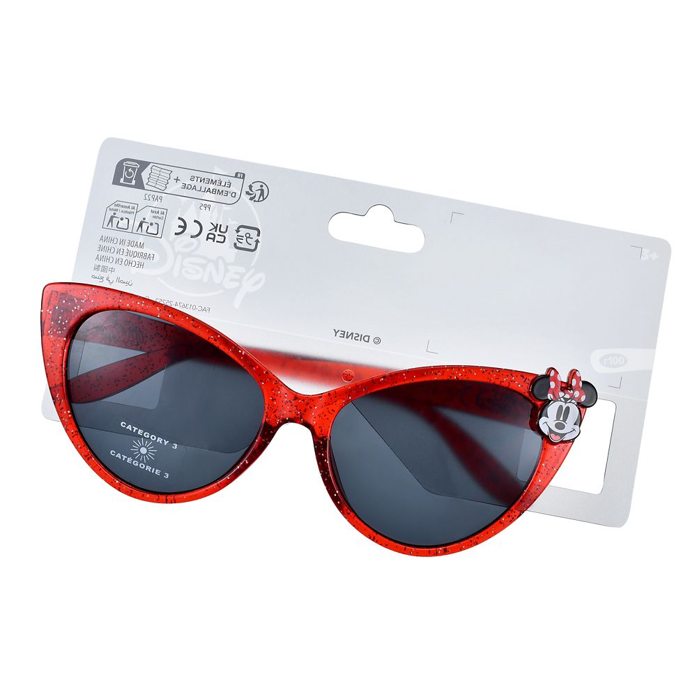 【キッズ用】ミニー ファッション用グラス ラメフレーム