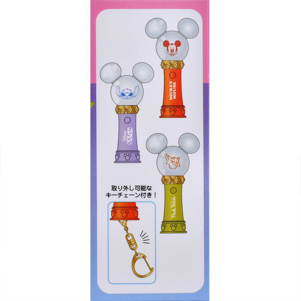 ディズニーキャラクター シークレットキーホルダー ７色変化 ペンライト ライトアップ