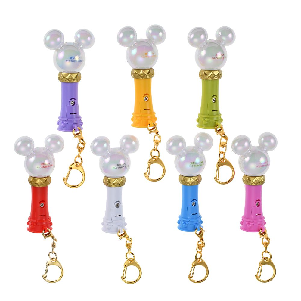 ディズニーキャラクター シークレットキーホルダー ７色変化 ペンライト ライトアップ