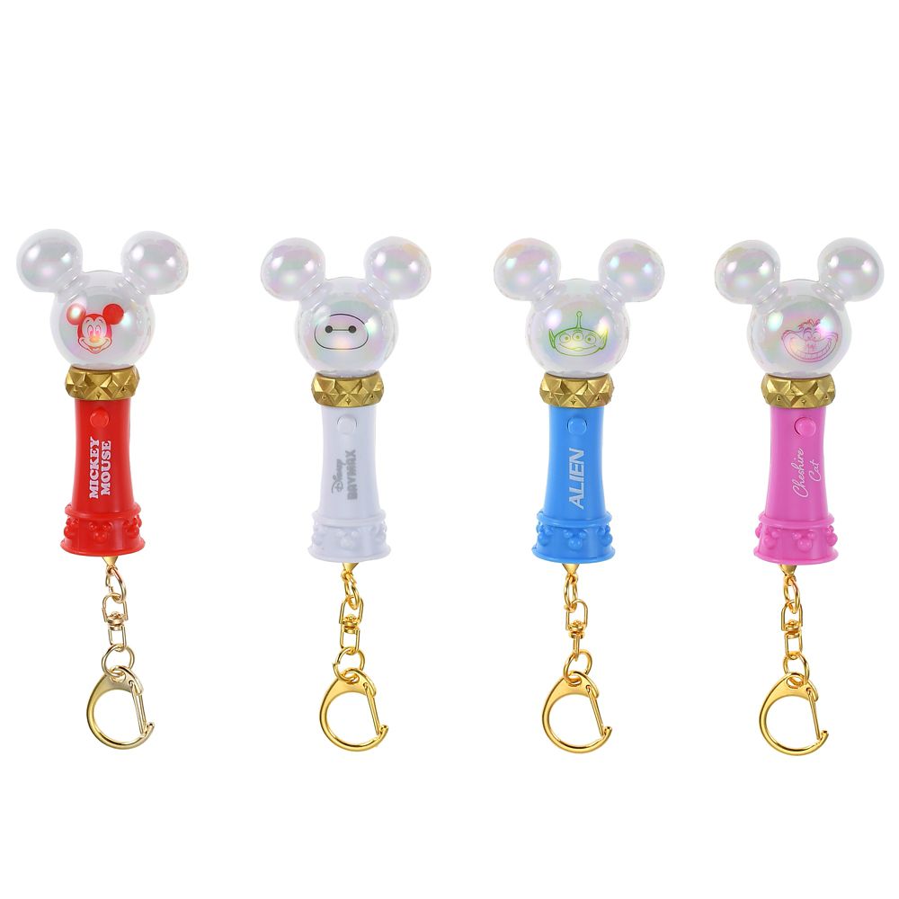 ディズニーキャラクター シークレットキーホルダー ７色変化 ペンライト ライトアップ
