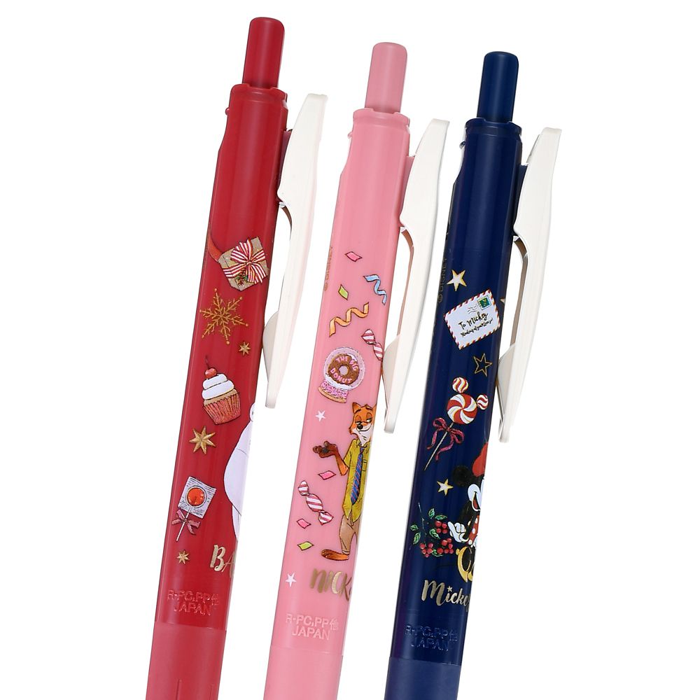 ディズニーキャラクター サラサクリップ 0.5 ジェルボールペン セット ホリデーギフト