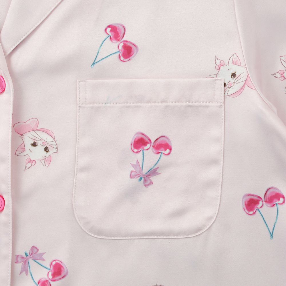 マリー おしゃれキャット 長袖ワンピース ルームウェア シュシュ付き GLOSSY FRUITS