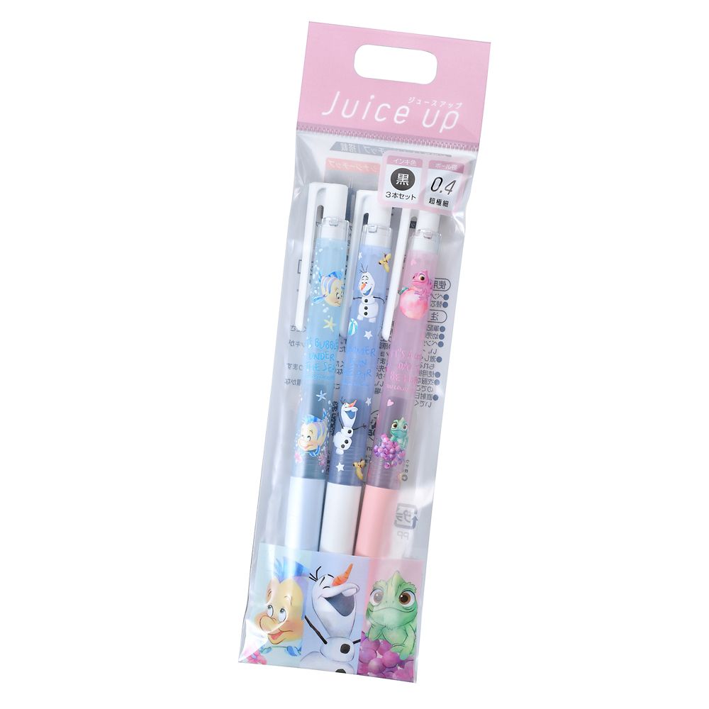 フランダー、パスカル、オラフ ジュースアップ 0.4 ゲルインキボールペン セット suisai