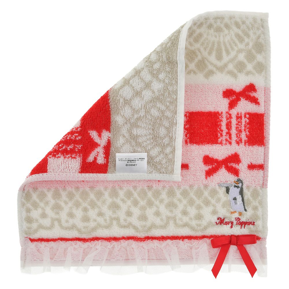 ペンギン・ウェイター ミニタオル パターン メリー・ポピンズ