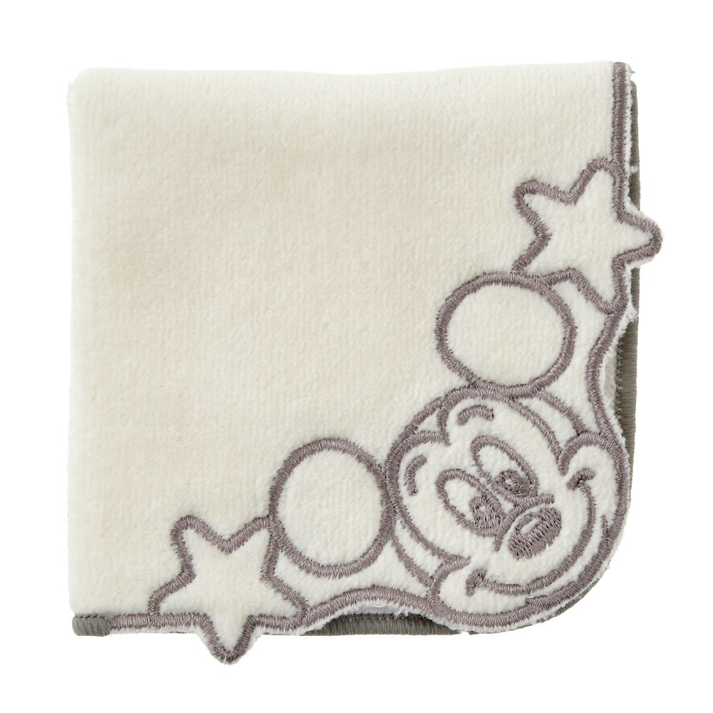 ミッキー ミニタオル ライン刺しゅう フェイス