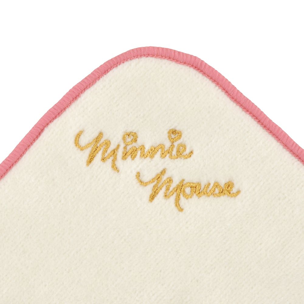 ミニー ミニタオル ライン刺しゅう Face