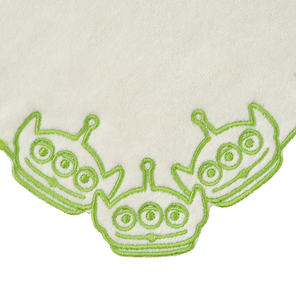 リトル・グリーン・メン／エイリアン ミニタオル ライン刺しゅう フェイス