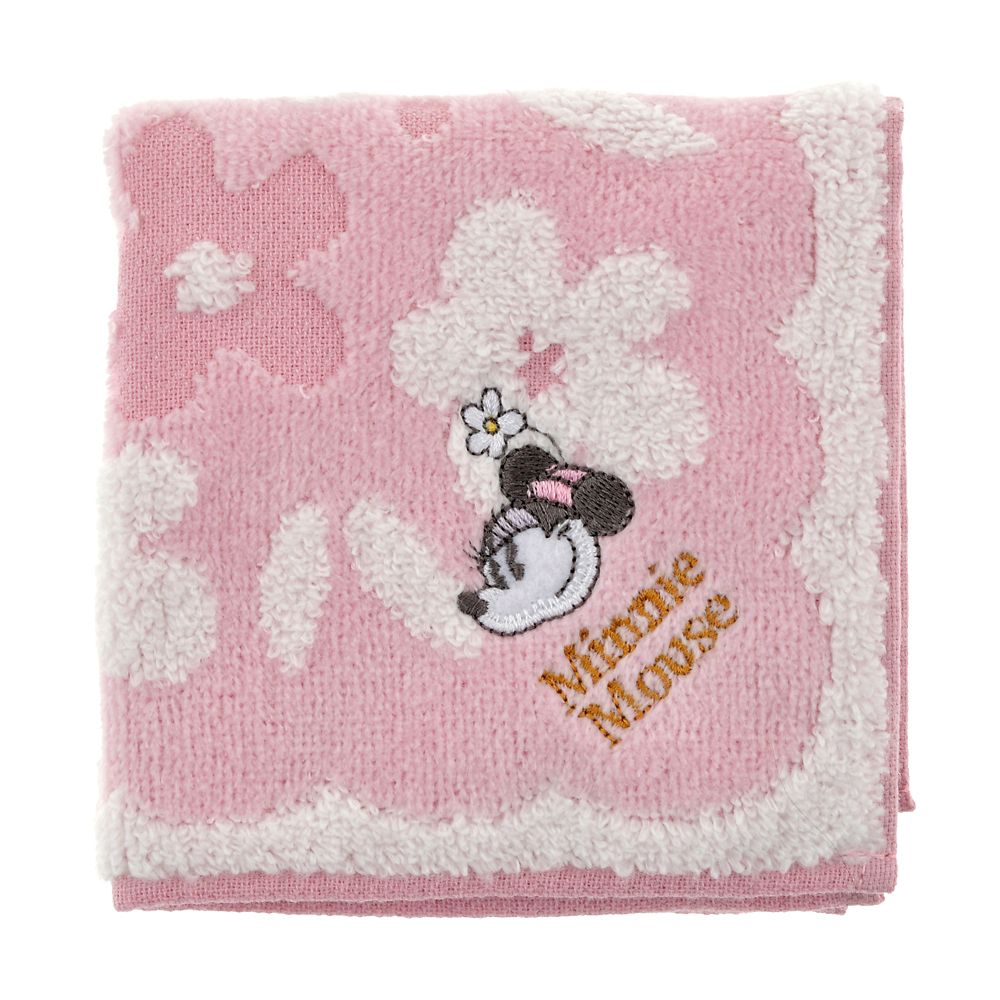 ミニー ミニタオル スカラップ模様 Flower