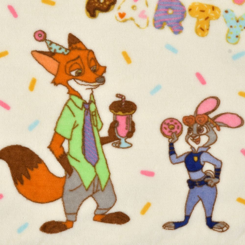 ズートピア フェイスタオル 10TH Anniversary Collection from the Disney movie Zootopia