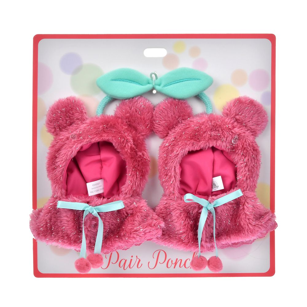 ユニベアシティ ぬいぐるみキーチェーン専用コスチューム ポンチョ ミッキー さくらんぼ GLOSSY FRUITS