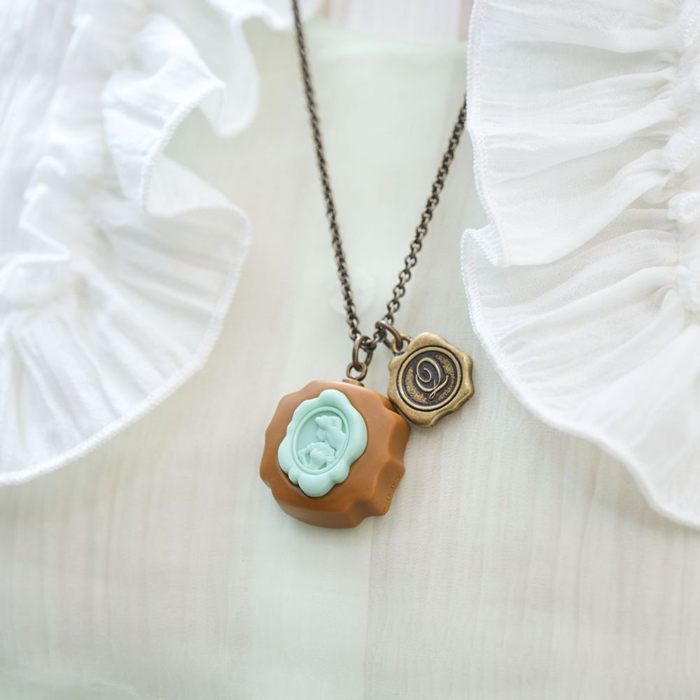 【キューポット】ジャスミン/ネックレス　ショコラ